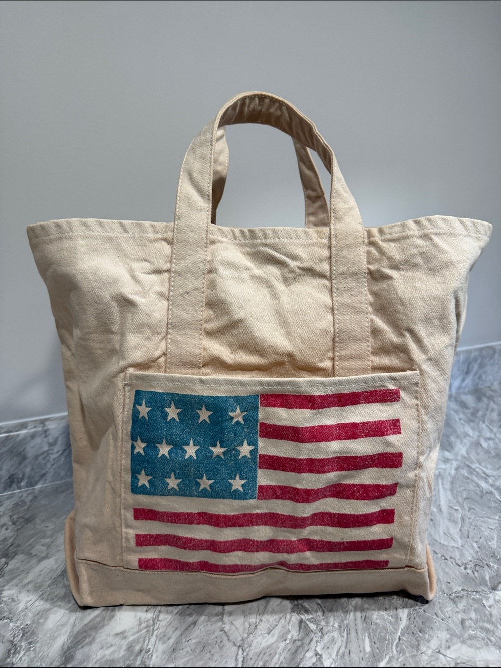 Vintage Canvas American Flag Tote Bag Bags By Mimi Annapolis Nautical Boating